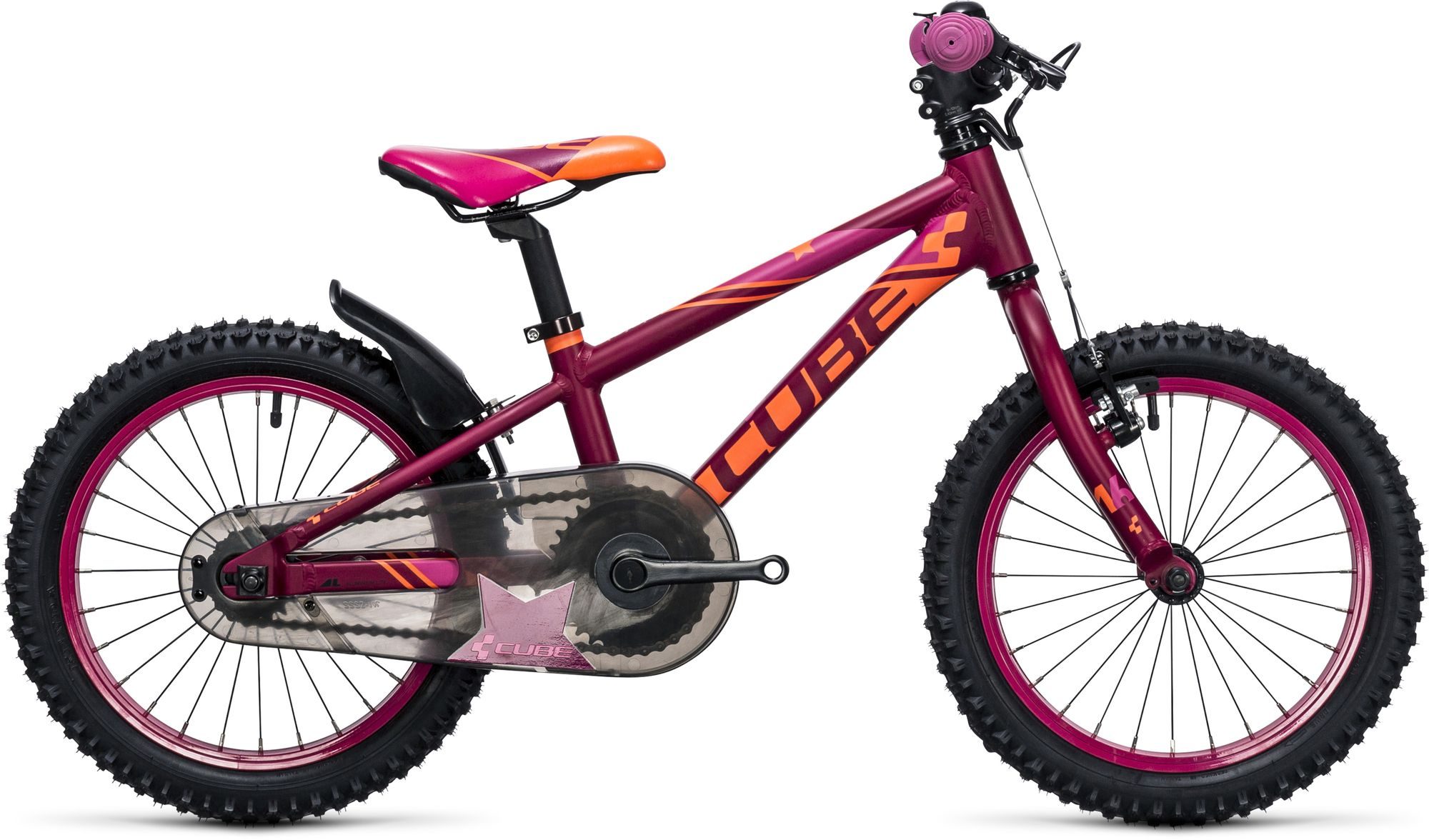 velo cube kid 160 girl berry pink 2017 - Velobrival