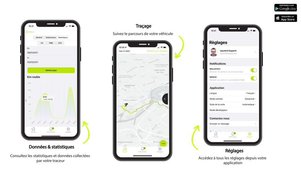 Trackap traceur GPS Run E pour Bosch GEN 4