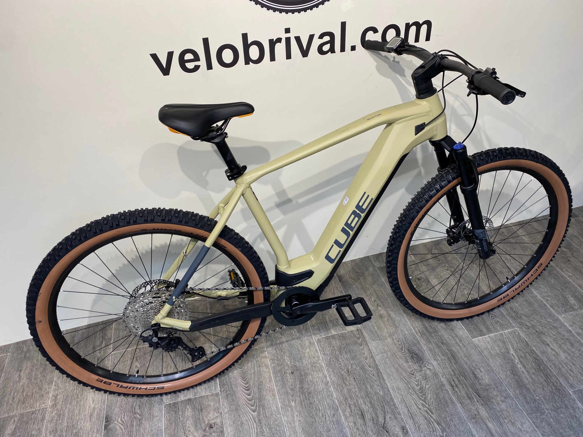 Poignées pour Vélo Cube Acide React Pro Vélo Poignées Noir Orange