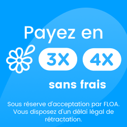 Paiement 3 et 4 fois SANS FRAIS