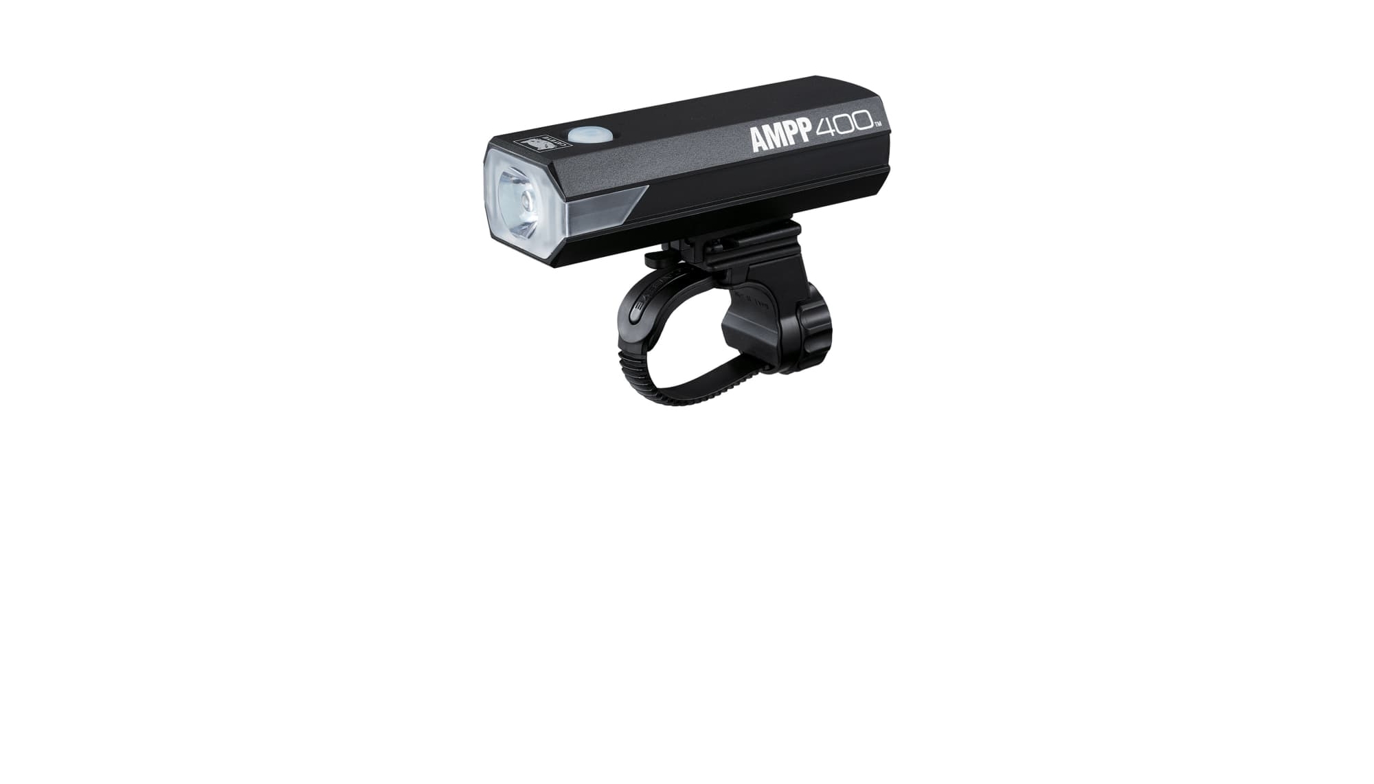 Lampe Avant Vélo Cateye Ampp 200 - 200 Lumens, Rechargeable USB, Autonomie Jusqu'à 30h - 3 Modes (fort, Faible, Clignotant)