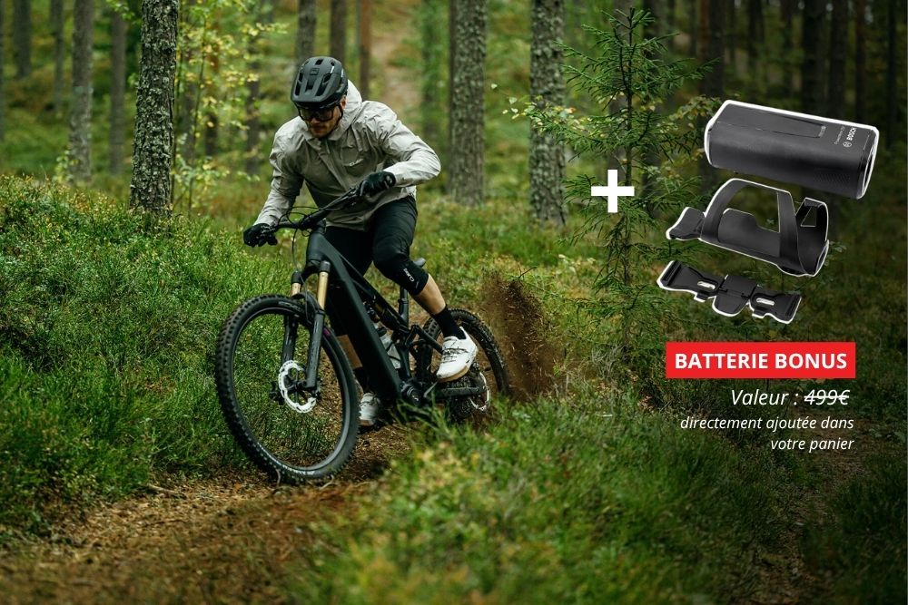 Batterie bosch powermore offerte pour l'achat d'un vtt éléectrique Cube Stereo Hybrid One22 One44 ou One77