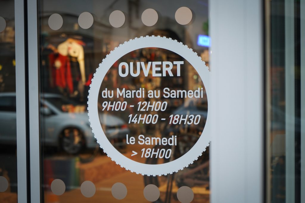 horaires ouverture magasin