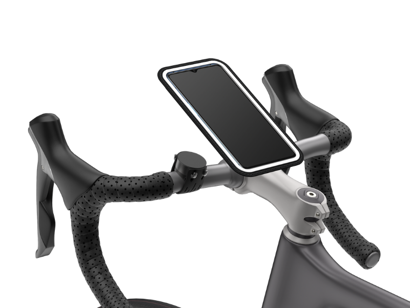 Support téléphone vélo magnétique Shapeheart XL noir aimant puissant Iphone